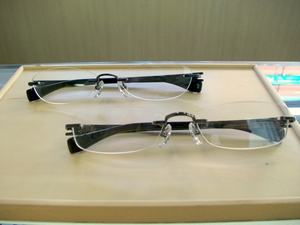 フォーナインズ メガネ リムレス アセテート 無地 999.9 フォーナインズ TW-40AT 度入りレンズ リムレスメガネ